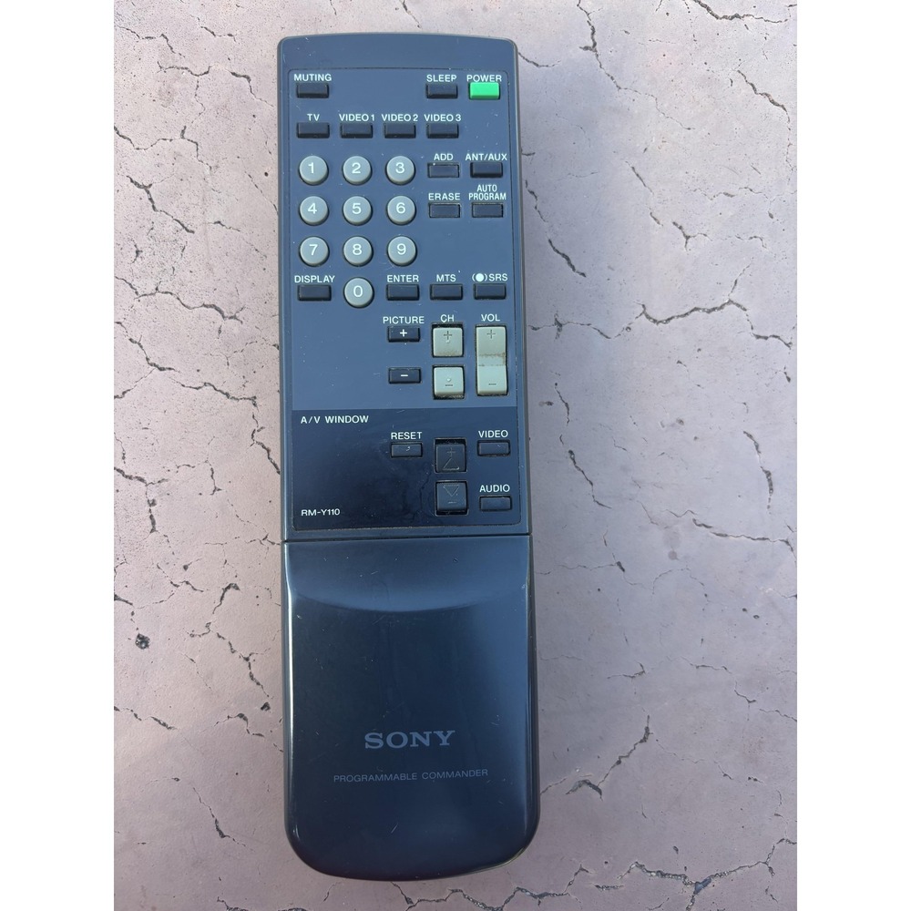 Sony RM-Y110 Programmable Commander Remote Control Black OEM Replacement Unit